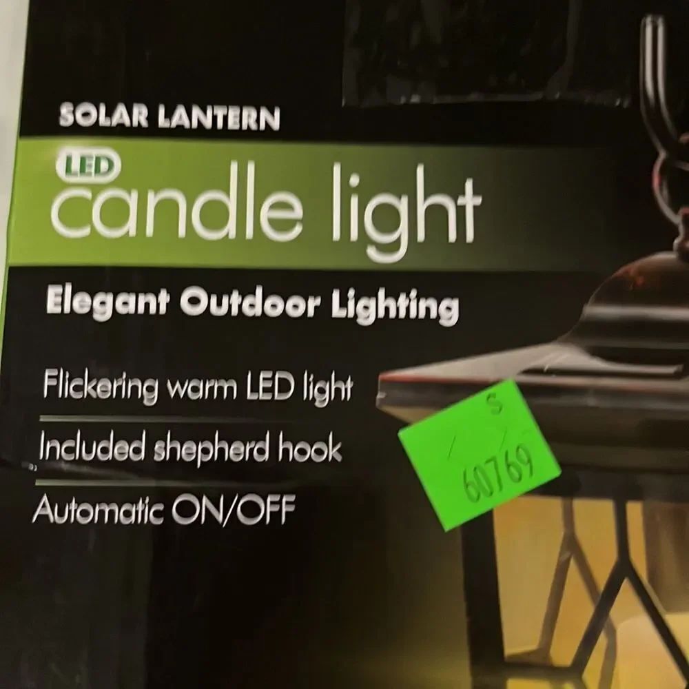 Solar Lantern LED Candle Light - Picture 2 of 4